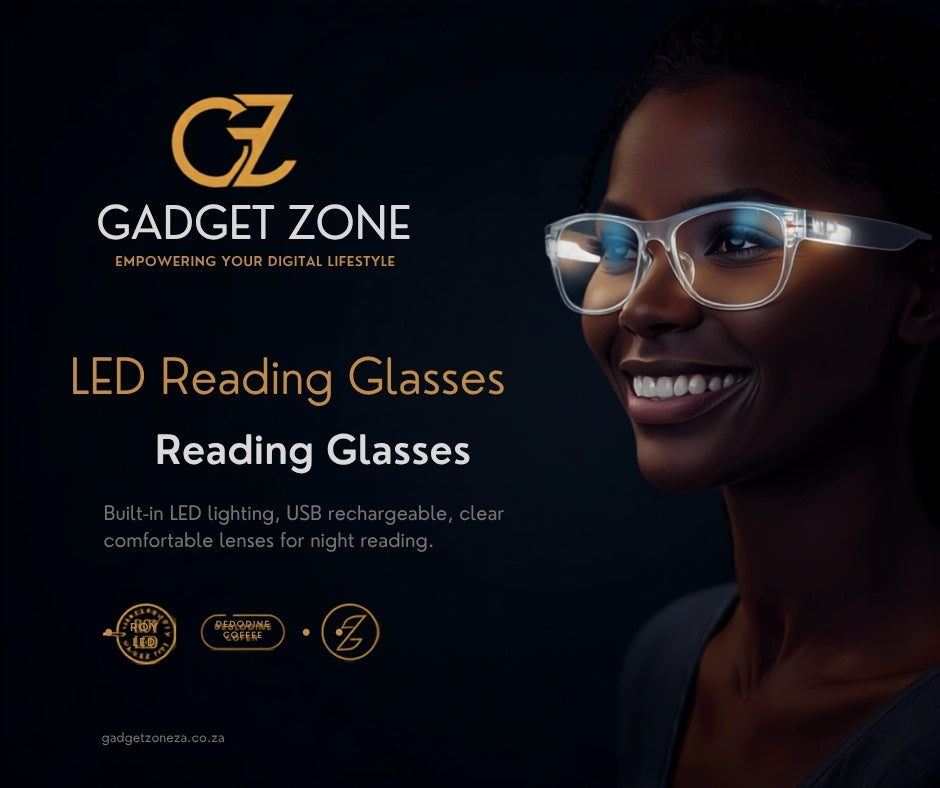 GadgetZone promo banner - USB LED Reading Glasses