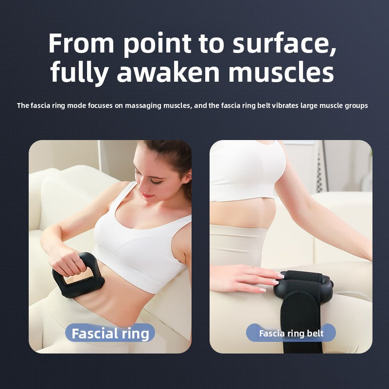 Professional Fascia Massage Gun with Abdominal Ring