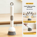 Long Handle Rotating Pot Brush with Liquid Dispenser