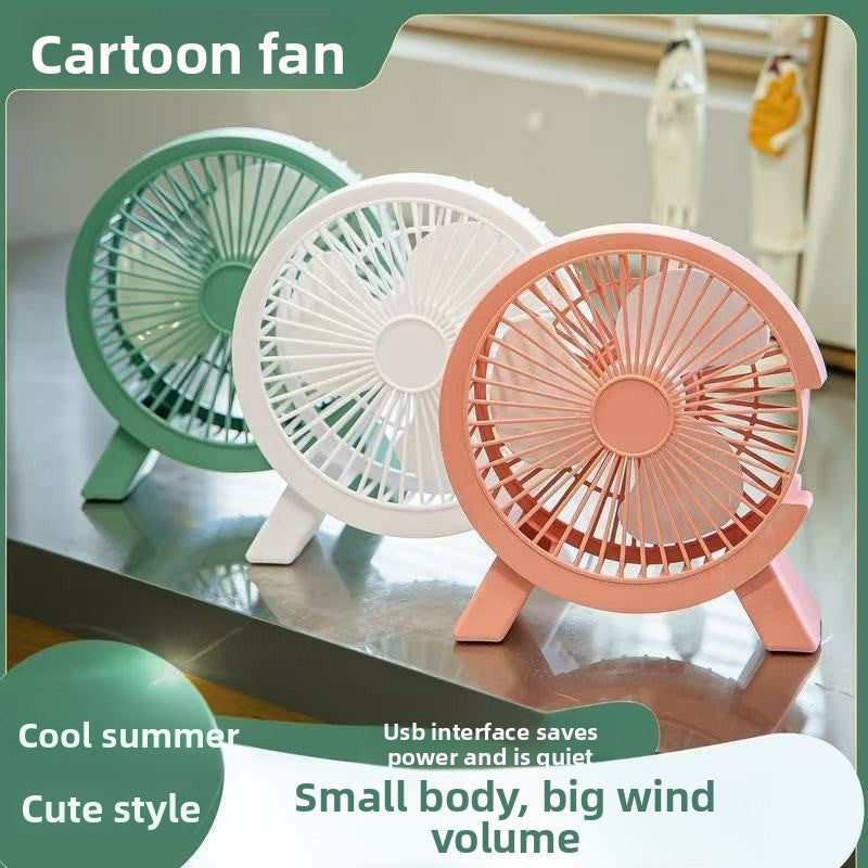 USB Desktop Mini Fan Ultra Quiet Portable Office Desk Fan