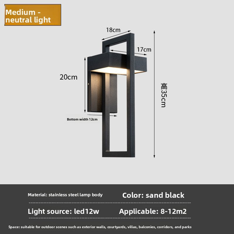 Outdoor LED Wall Lamp Waterproof Stainless Steel