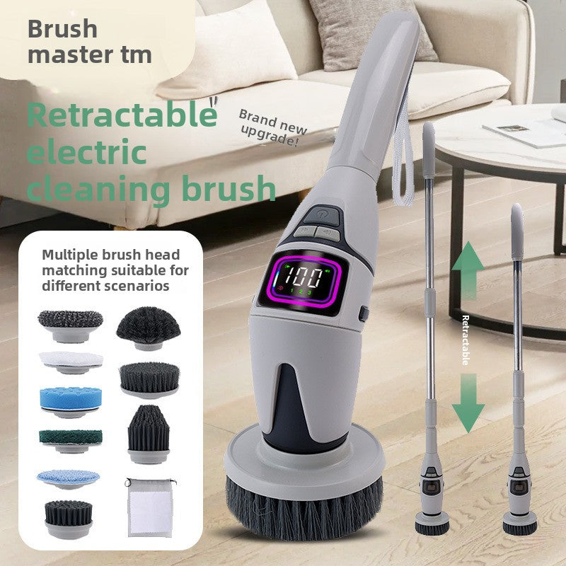 Multifunctional Wireless Electric Cleaning Brush with Voice Prompt