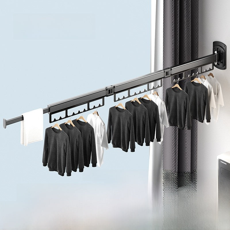 Telescopic Foldable Wall Mounted Drying Rack