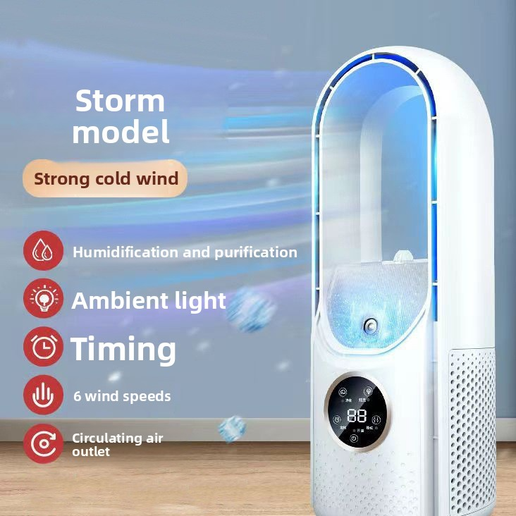 Portable USB Air Cooler with Humidifier and Timer