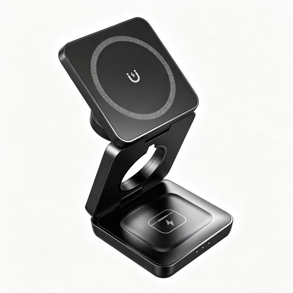 Three-in-One Foldable Magnetic Wireless Charger